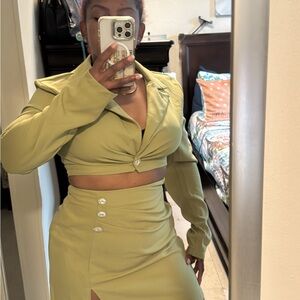 SHEIN Light Olive Apparel